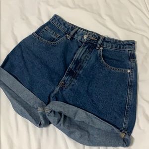 ZARA high waisted mom shorts